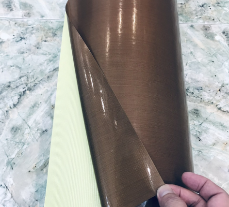 Vải chịu nhiệt có keo dùng hàn túi nylon và máy cắt túi nylon